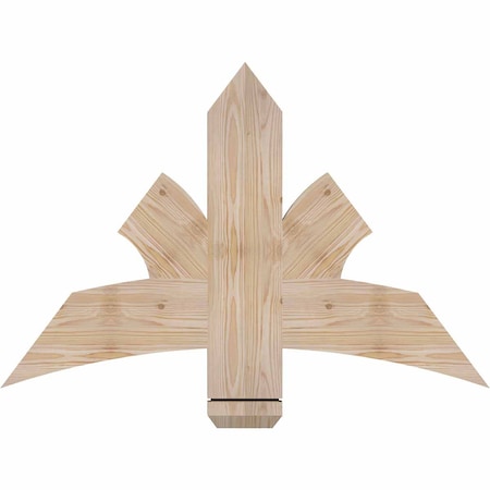 Ekena Millwork Davenport Smooth Timber Gable Bracket, Douglas Fir, 36"W x 24"H x 1 1/2"D x 5 1/2"F, 16/12 Pitch GBW036X24X0206DAV00SDF